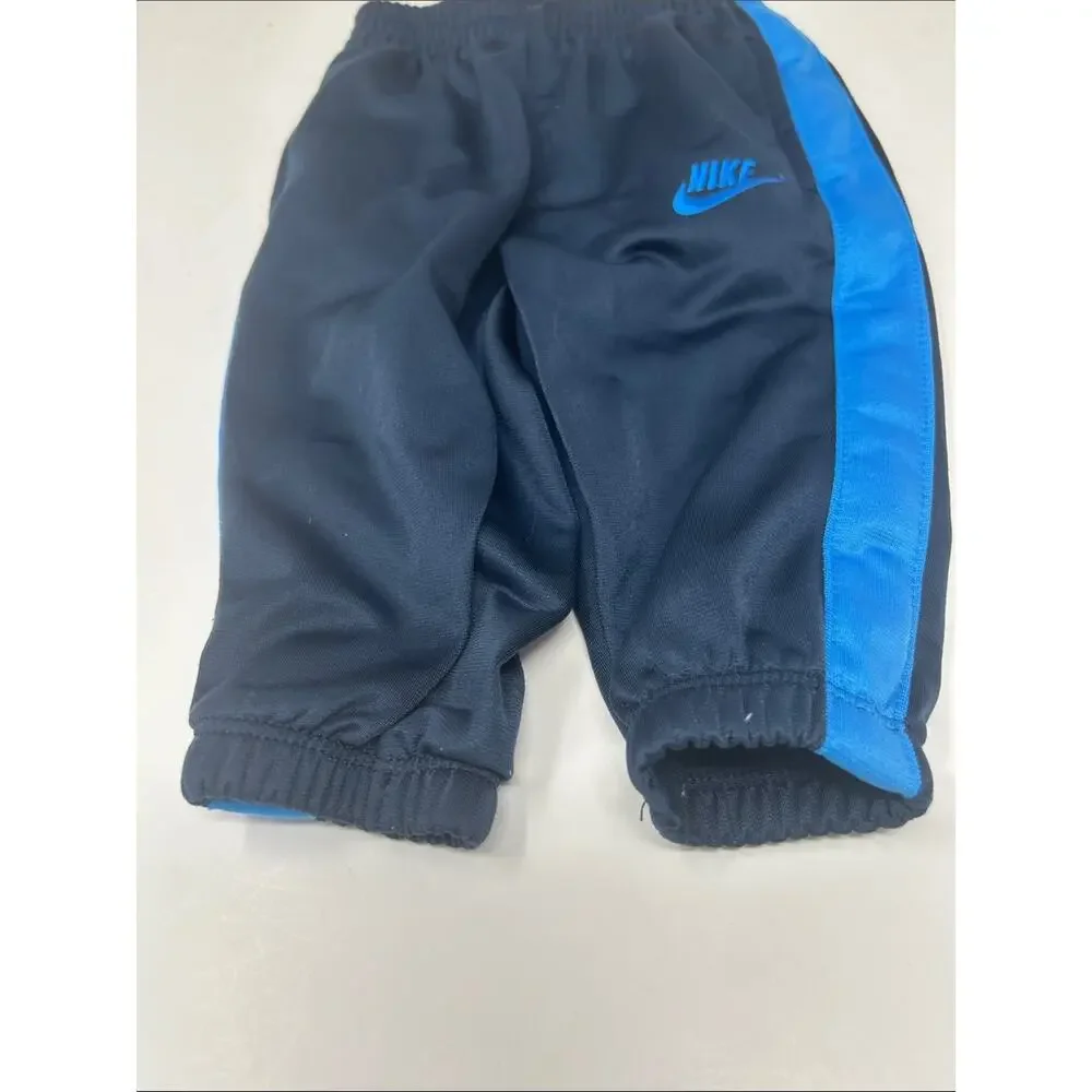 Nike Infants Navy Sweatpants with Blue Side Stripe Size 6-9 months